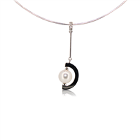 Collier Salvini Femme in Or blanc Diamante 0.03 Ct 71624098 - 71624098